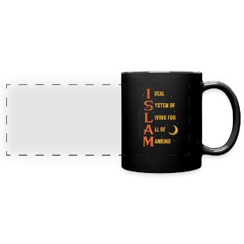 Muslim - Full Colour Panoramic Mug - black - Front