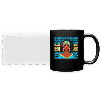 Bahamas Île des Caraïbes Cadeau d’été de l’Atlantique - Mug panoramique uni - noir - Devant