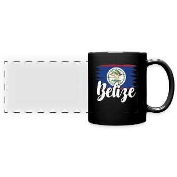 Belize Latino Belizer Belizerin Maya Geschenk - Panorama-Tasse farbig - Schwarz - Vorne