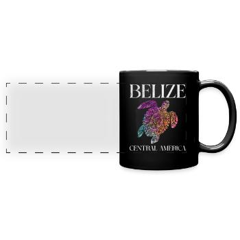 Belize - Panorama-Tasse farbig - Schwarz - Vorne