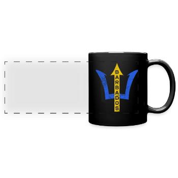 Barbados - Full Colour Panoramic Mug - black - Front