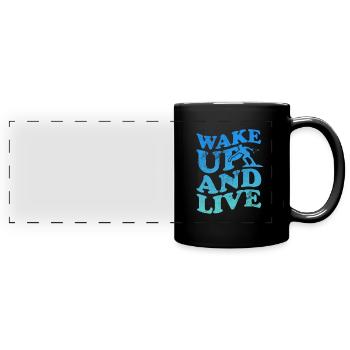 Wakeboard - Panorama-Tasse farbig - Schwarz - Vorne