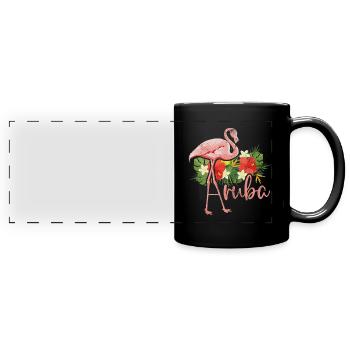 Aruba - Full Colour Panoramic Mug - black - Front