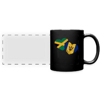 Barbados - Full Colour Panoramic Mug - black - Front