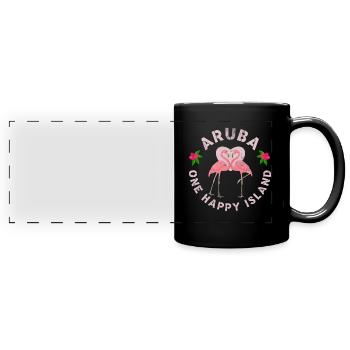 Aruba - Full Colour Panoramic Mug - black - Front