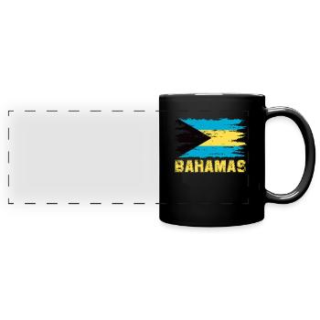 Bahamas Île des Caraïbes Cadeau d’été de l’Atlantique - Mug panoramique uni - noir - Devant