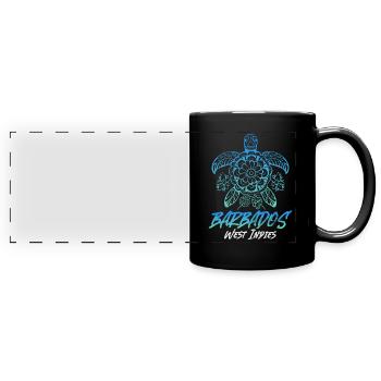 Barbados - Full Colour Panoramic Mug - black - Front