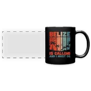 Belize - Mug panoramique uni - noir - Devant