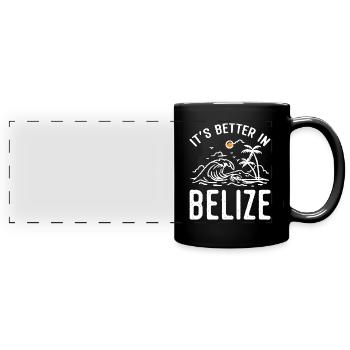 Belize Latino Belizer Belizerin Maya Geschenk - Panorama-Tasse farbig - Schwarz - Vorne