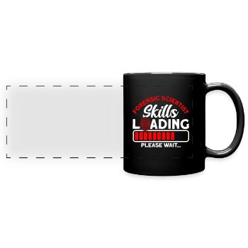 Skills Loading Please wait Forensic Science - Full Colour Panoramic Mug - black - Front