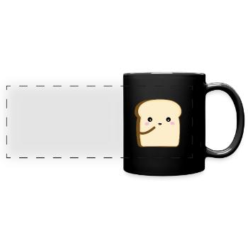 brot - Panorama-Tasse farbig - Schwarz - Vorne