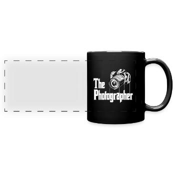 Les photographes de l'appareil photo - Mug panoramique uni - noir - Devant