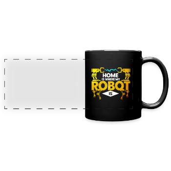 Robotics Engineer Teacher Technology Gift - Full Colour Panoramic Mug - black - Front