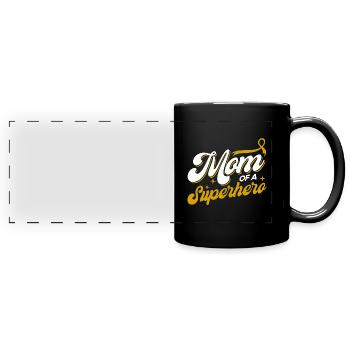 Survivant du cancer infantile - Mug panoramique uni - noir - Devant