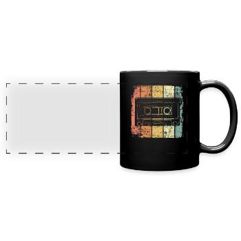 Kassette - Panorama-Tasse farbig - Schwarz - Vorne