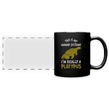 Costume d’ardent Australie - Mug panoramique uni - noir - Devant