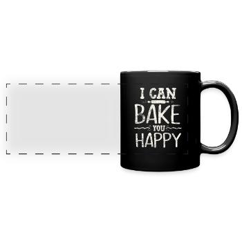 faire cuire au four - Mug panoramique uni - noir - Devant