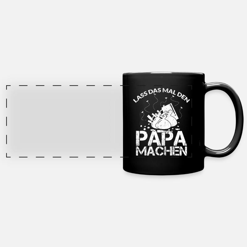 LASS DAS MAL DEN PAPA MACHEN - Panorama-Tasse farbig - Schwarz