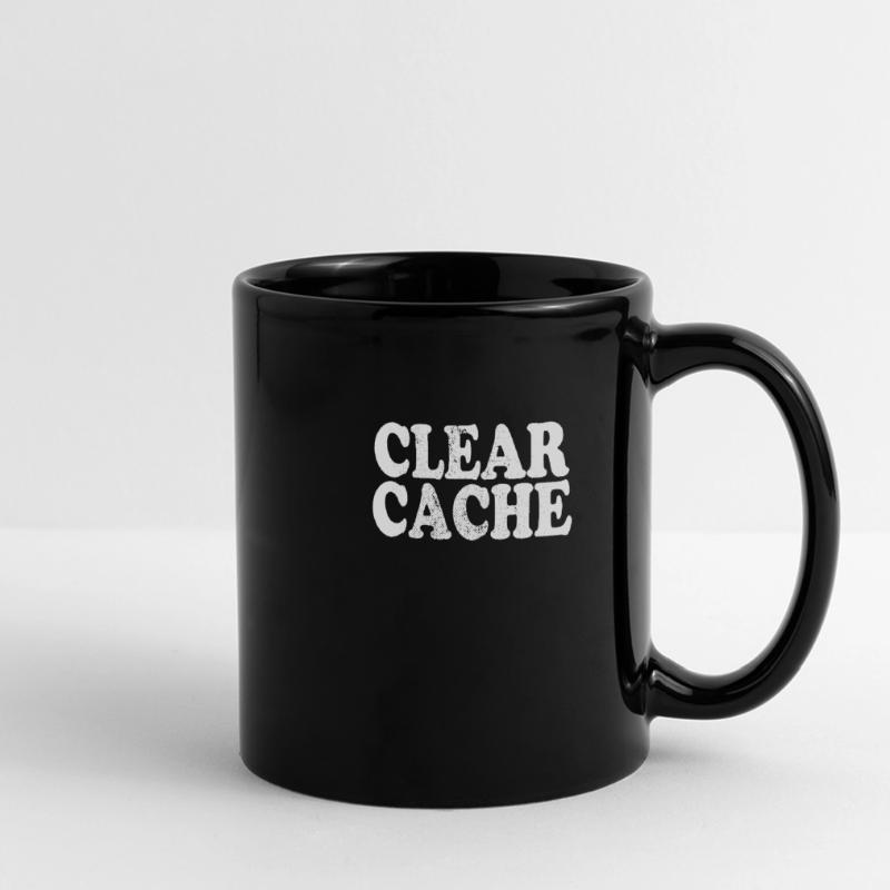Effacer le cache cadeau du programmeur Nerd Geek Mug panoramique uni