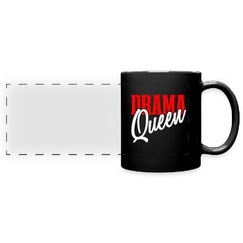 Drama Queen - Mug panoramique uni - noir - Devant