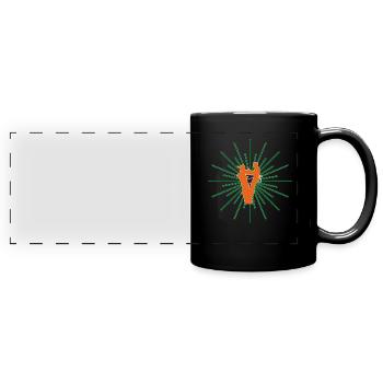 Arbre d’arborescences d’arbres Idée cadeau - Mug panoramique uni - noir - Devant