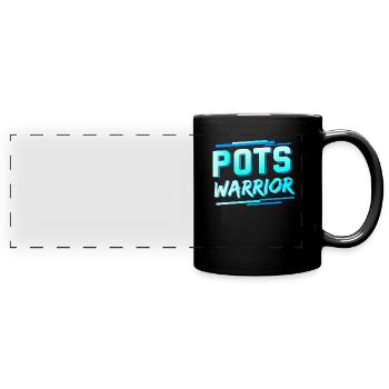 Posturale Tachykardiesyndrom POTS Warrior - Panorama-Tasse farbig - Schwarz - Vorne