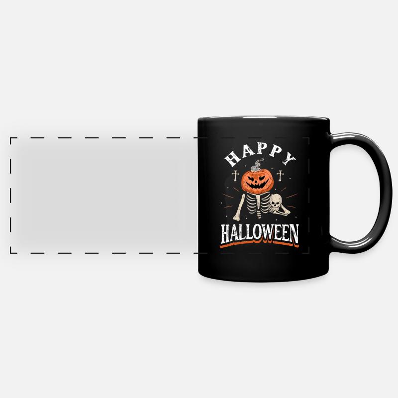 Halloween Joyeux Halloween - Mug panoramique uni - noir