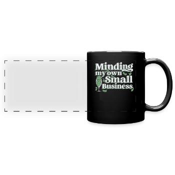Pdg d’entrepreneur s’occupant de ma propre petite entreprise - Mug panoramique uni - noir - Devant