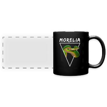 Green Tree Python Morelia Viridis Snake Owner - Full Colour Panoramic Mug - black - Front