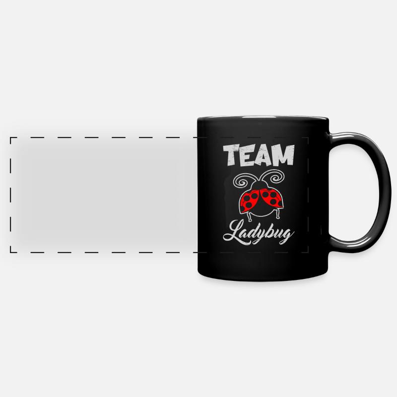 Team Ladybug Science Students Entomologist - Full Colour Panoramic Mug - black