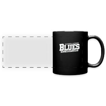 Down Home loose all Night long Music - Mug panoramique uni - noir - Devant