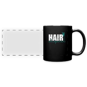 Hair Whisperer Friseur Beruf Haare - Panorama-Tasse farbig - Schwarz - Vorne