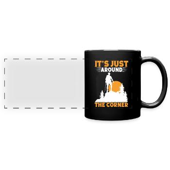 Équipement d’alpinisme Alpinistes Randonnée Randonneurs - Mug panoramique uni - noir - Devant