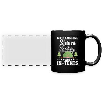 Sac à dos Camping Essentials pour le camping et la randonnée - Mug panoramique uni - noir - Devant