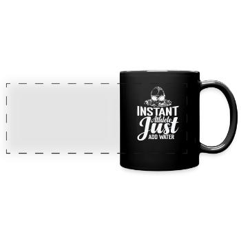 Instant Athlete Lust add Water Schwimmen Sport - Panorama-Tasse farbig - Schwarz - Vorne