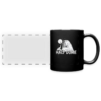 Half Dome Sierra Ahwahnee Parc national de Yosemite - Mug panoramique uni - noir - Devant