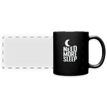 Besoin de plus de sommeil Dream Tired - Mug panoramique uni - noir - Devant