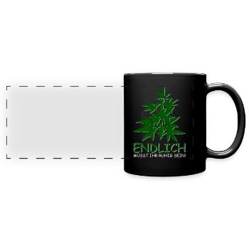 Cannabis Legal - Full Colour Panoramic Mug - black - Front