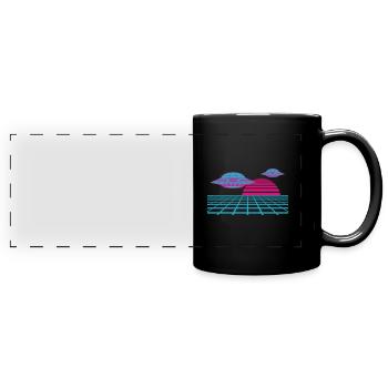 Donnez à votre tenue un style rétro - Mug panoramique uni - noir - Devant