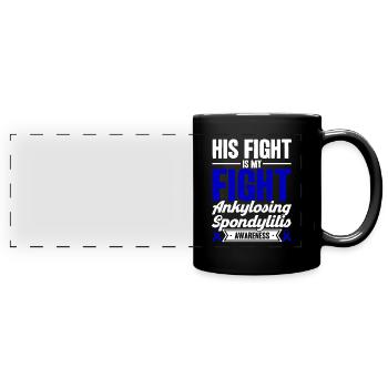 Spondylarthrite ankylosante Conscience Spondylarthrite ank - Mug panoramique uni - noir - Devant