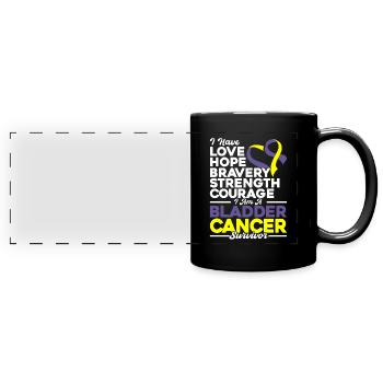 cancer de la vessie conscience cancer de la vessie - Mug panoramique uni - noir - Devant
