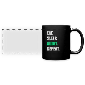 Comptable Profession comptable - Mug panoramique uni - noir - Devant
