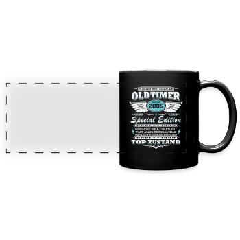 Oldtimer Baujahr 2005 Jahrgang Geburtstag Geschenk - Panorama-Tasse farbig - Schwarz - Vorne