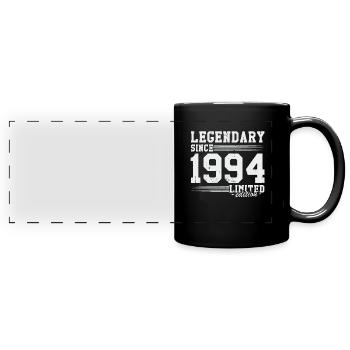 Legendary Since 1994 Vintage Birthday Gift - Full Colour Panoramic Mug - black - Front