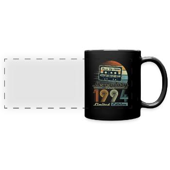 Legendary Since 1994 Vintage Birthday Gift - Full Colour Panoramic Mug - black - Front