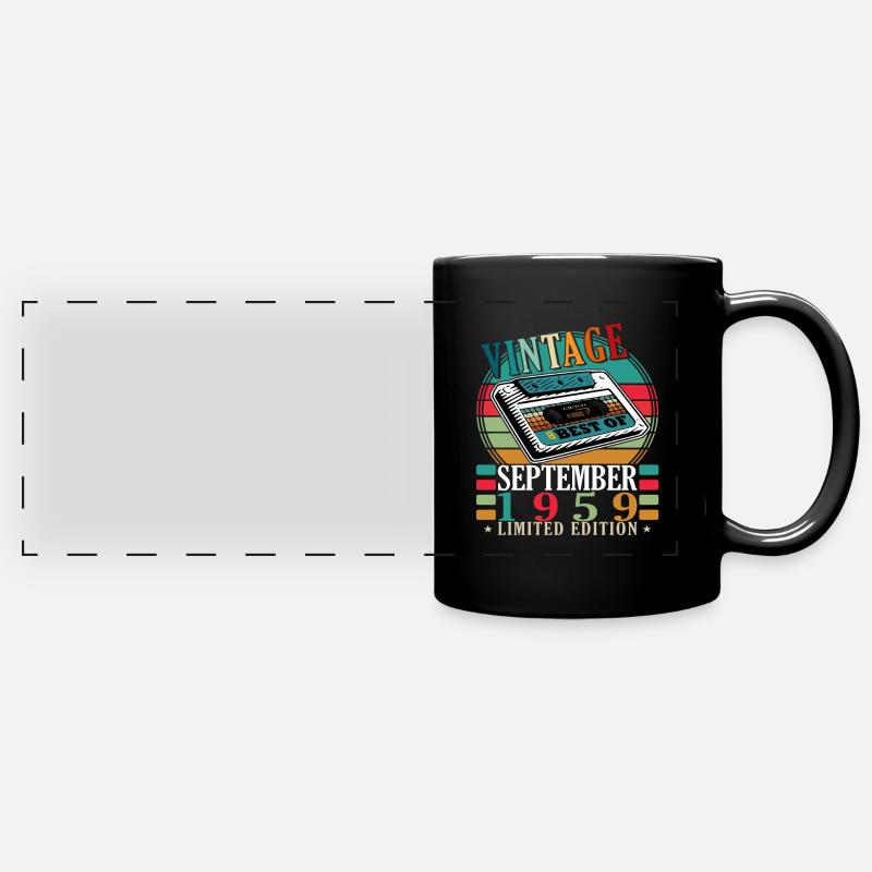 September 1959 Gift September Birthday Story - Full Colour Panoramic Mug - black