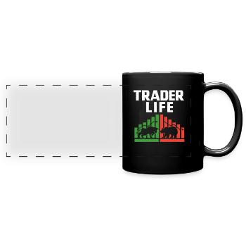 Trader Life - Full Colour Panoramic Mug - black - Front