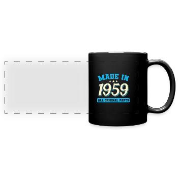 1959 année de naissance - Mug panoramique uni - noir - Devant