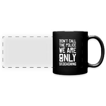 Geocaching - Full Colour Panoramic Mug - black - Front