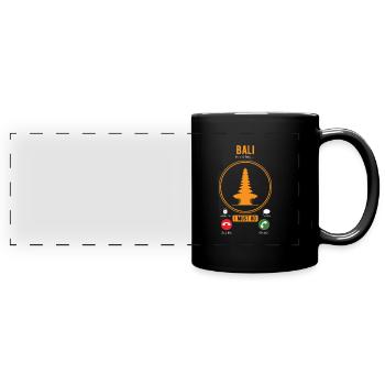 Bali - Mug panoramique uni - noir - Devant